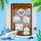 Dazoratix Cruise Door Decor Magnetic - 6 Pcs Cute Nautical Large Cruise Ship Door Magnetic Decor Stickers My First Trip Cruise S
