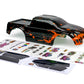 SummitLink Custom Body Muddy Orange Over Black Style Compatible for T/E Maxx Shell Cover E-Maxx 1/10 Scale RC Car or Truck (Truc