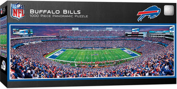 Masterpieces 1000 Piece Sports Jigsaw Puzzle - Nfl Buffalo Bills Center View Panoramic - 13''X39''