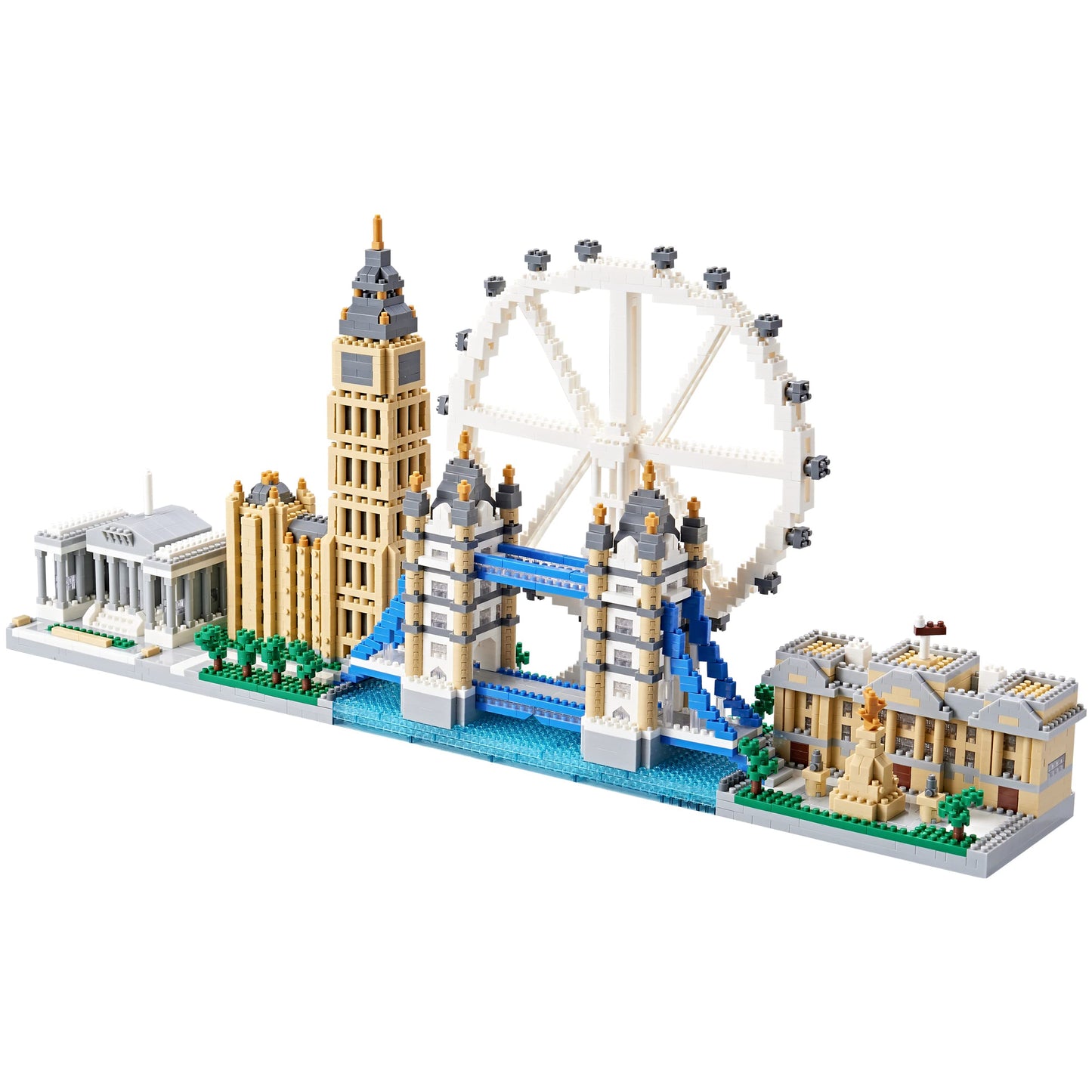 KLMEi Micro Building Blocks Set - London Skyline Collection, 3430 Pieces, ABS Material, Gift for Adults & Kids 14+