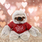 Dollibu I Love You Valentine Plush Sloth - Cute Soft Cuddly Stuffed Animal With Red Heart Shirt For Valentines Day, Birthday Pre