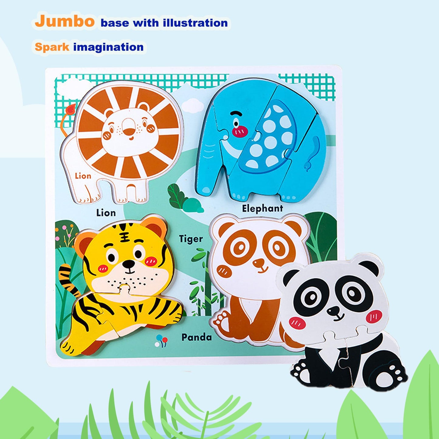 Wooden Puzzles For Toddlers 1-3, Animal Puzzles Age 2-4,Montessori Toys For 2 3 Years Old Girls Boys, Toddler Toys 2-3 Preschool Learning Educational Gifts