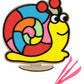 Spartan Kids Wooden Snail Board With Stand  Diy Foam Clay Art Kit With 8 Colors  Air Dry Clay For Craft  Clay Set For Girls A