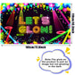 Boao Neon Glow Party Backdrop Fabric Let Glow Background Glow Party Themed Backdrop Neon Birthday Party Decorations For Neon Themed Party Birthday Party, 5.9 X 3.6 Ft