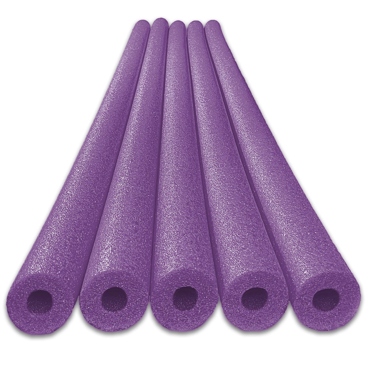 Oodles Of Noodles Deluxe Foam Pool Swim Noodles - 5 Pack Purple