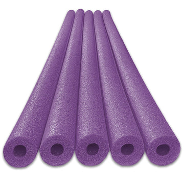 Oodles Of Noodles Deluxe Foam Pool Swim Noodles - 5 Pack Purple