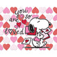 RoseArt 100 Piece Jigsaw Puzzle - Peanuts "You are So Loved", Multi-colored, Cardboard, Model 8672ZZA for Kids and Adults