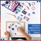 Paterr 102 Pcs Hockey Party Favor Set - Drawstring Bags, Bracelets, Notebooks, Pencils, Stickers - Perfect for Gifts and Celebrations