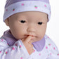 JC Toys La Baby 20-Inch Soft Body Baby Doll, Asian Purple, Washable, Removable Outfit, Model 15342, For Children 2 Years +