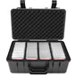Ouutmee Graded Card Case - Storage Box For 120+ Psa, Csg, Bgs, Sgc Graded Sports Trading Cards With 6 Eva Foam
