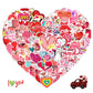 Xzentira, 100Pcs Valentines Day Stickers, Love Stickers, Waterproof Vinyl Stickers For Water Bottle, Laptop, Gifts, Skateboard,