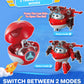 Super Wings Toys Action Figure 5' Transformer Jett Robot Airplane Toy Equipment Upgraded For Kids 3+ Birthday Gifts For Kids