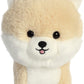 Aurora Playful Teddy Pets Pomeranian Stuffed Animal, Brown, 6.5 Inches, Polyester, Model 02555 - Perfect for Endless Play