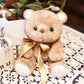 Uoozii Non-Shedding 12'' | 2 Pounds Microwavable & Coolable Weighted Stuffed Animals Unscented Teddy Bear Weighted Plush Pillow