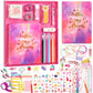 Diy Journal Kit For Girls, 7 8 9 10 Year Old Girl Birthday Gifts, Ideal Crafts Gifts For Tween And Teen Girls 7-14, 74Pcs Journa