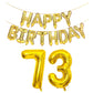 SHUNTAI Jumbo Gold Number Balloons 73 - Foil Mylar Birthday Decorations for 73rd Theme Party Supplies