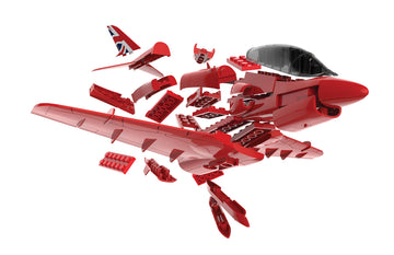 Airfix J6018 Quickbuild Model Airplane Kits For Adults & Kids - Red Arrows Hawk - Fighter Plane Plastic Model Kits, Block Building Sets, Snap Together Aircraft Models, Engineering Toys For Gifts