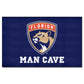 FANMATS 14435 Florida Panthers Man Cave UltiMat Rug - 5ft. x 8ft. | Sports Fan Area Rug, Home Decor Rug and Tailgating Mat