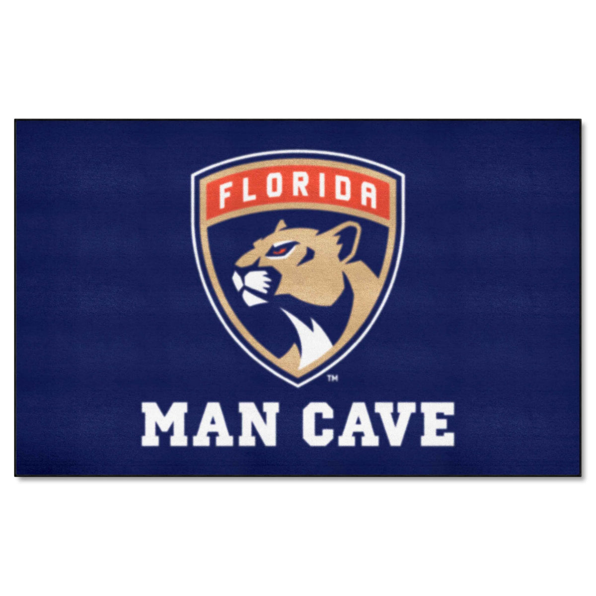 FANMATS 14435 Florida Panthers Man Cave UltiMat Rug - 5ft. x 8ft. | Sports Fan Area Rug, Home Decor Rug and Tailgating Mat