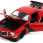 Jada Toys Big Time Muscle 1:24 1971 Chevy Camaro Z28 Die-cast Car Red/Black, Toys for Kids and Adults