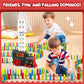 Christmas Dominos Train Toys For Kids 3-5 - 120Pcs Dominos Stem Montessori Toy 3 4 5 6 7 8 Year Old Boy Girl Birthday Gifts Boys