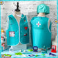 Panitay 12 Pcs Kids Community Helper Dress Up Vest Career Cosplay Cloth Toddlers Occupation Role Play Costume Supplies (Surgeon)