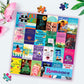 Re-Marks Romance Novels Collage Puzzle, 1,000-Piece Literary Jigsaw Puzzle For All Ages