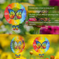 Vestcdf Butterfly Wind Spinner With Pendant, 12 Inch Hanging Wind Sculptures Outdoor, 3D Wind Spinners For Yard And Garden Decor