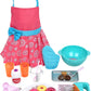 Click N' Play Doll Baking Set With Apron And Baking Utensil Accessories, Perfect For 18 Inch Dolls
