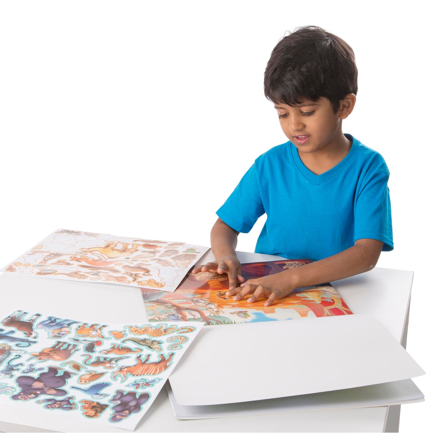 Melissa & Doug Reusable Sticker Pad - Jungle & Savanna, 175+ Stickers, Colorful, Model 30502