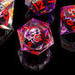 Role dice Skull DND Dice Set, Sharp Edged Resin Dice Set for Dungeons and Dragons, 7pcs RPG Polyhedral D&D Dice, MTG Role Playin