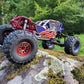 Treal Aluminium 2.2 Beadlock Wheels Rims(2) pcs Fit RC Crawler Mud Truck 2.2 Tires (Red)