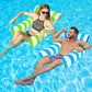 2 Pack Inflatable Pool Floats 4-in-1 Pool Hck with Bottom Mesh 3 Tubes Inflatable Hck for mature-themeds Portable Floating Chair Bed for Travel  Swimming Pool Hot Tub