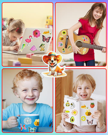 Eoaod 300Pcs Water Bottle Stickers For Kids, Cute Stickers For Water Bottles, Vinyl Waterproof Stickers Aesthetic Laptop Sticker