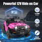 Hikole 12V Kids Ride On Car For Toddler Gifts Ages 3-8, Battery Powered Electric Vehicle Suv W/Parent Remote Control, 4 Spring S