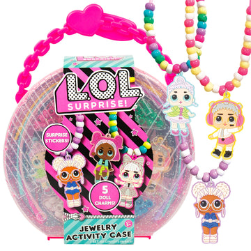 L.O.L. Surprise! Jewelry Activity Case, Create Custom Jewelry with 100+ Beads & Charms, DIY Kit for Kids Ages 6+