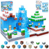 Magnetic Blocks - 100Pcs Magnetic Building Blocks Glacier Castle, Stem Montessori Sensory Toys For Toddlers Kids Boys Girls Ages
