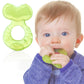 Nuby Silicone Teethe-Eez Teether With Bristles, Includes Hygienic Case, Green (Pack Of 1)