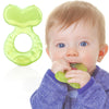 Nuby Silicone Teethe-EEZ Teether with Bristles, Green, 1 Count, Model 92748, Includes Hygienic Case