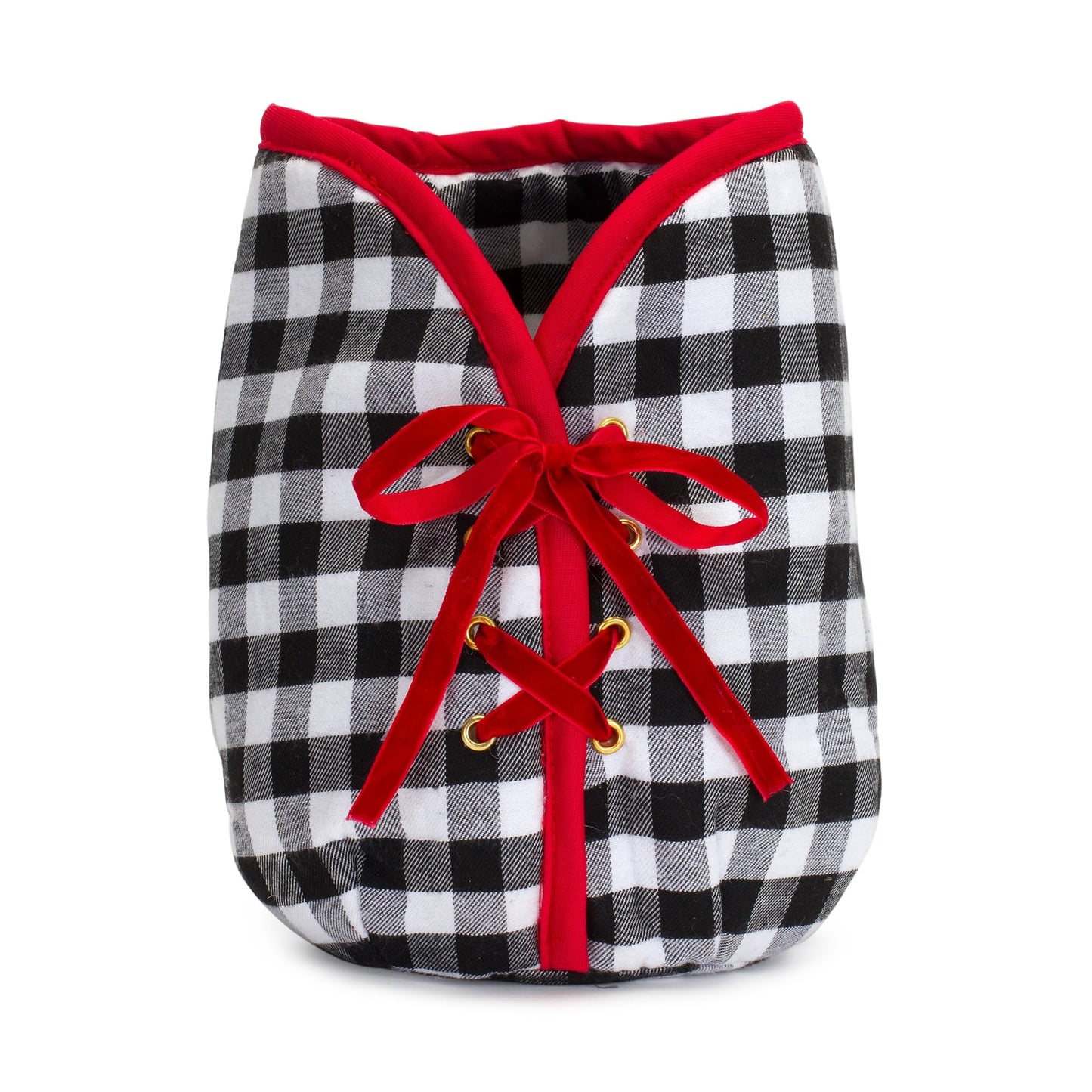 Plaid Christmas Tree Pot Cover 9H