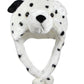 Bioterti Plush Fun Animal Hats -One Size Cap - 100% Polyester With Fleece Lining (Dalmatian)