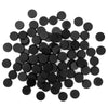 100Pcs 28.5Mm/1.12Inch Textured Plastic Black Round Miniature Bases, Model Base For Gaming Miniatures Or Wargames Table Top Game