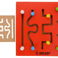 Skillofun H15A Wooden Maze Chase  Basic Readiness, Multi Color  Kids, NonToxic EcoFriendly Wooden Puzzle Toy, Engages Child