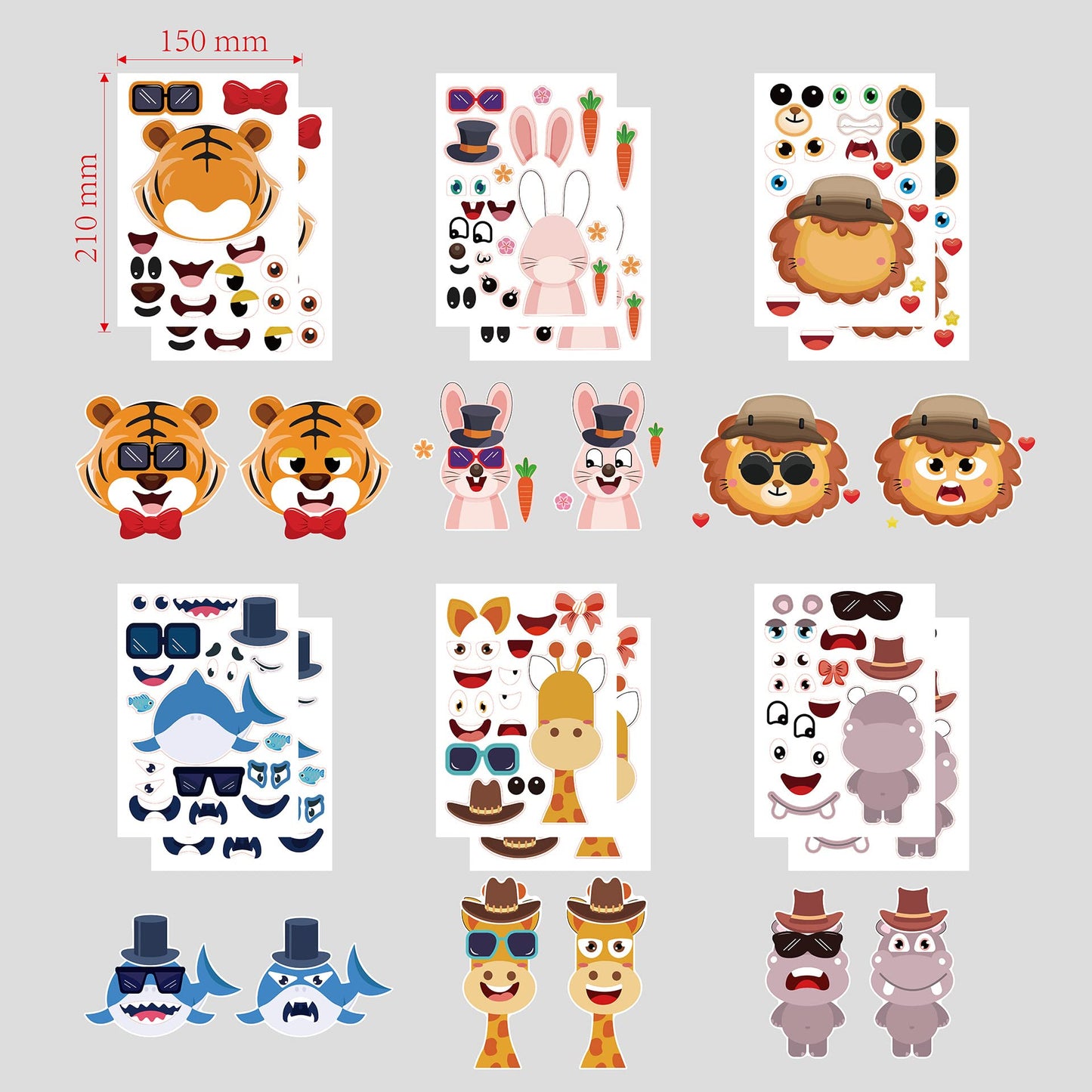 24 Sheets Make Your Own Stickers Make A Face Stickers For Kids Toddlers With Construction Ambulance Fire Truck Freight Car Polic