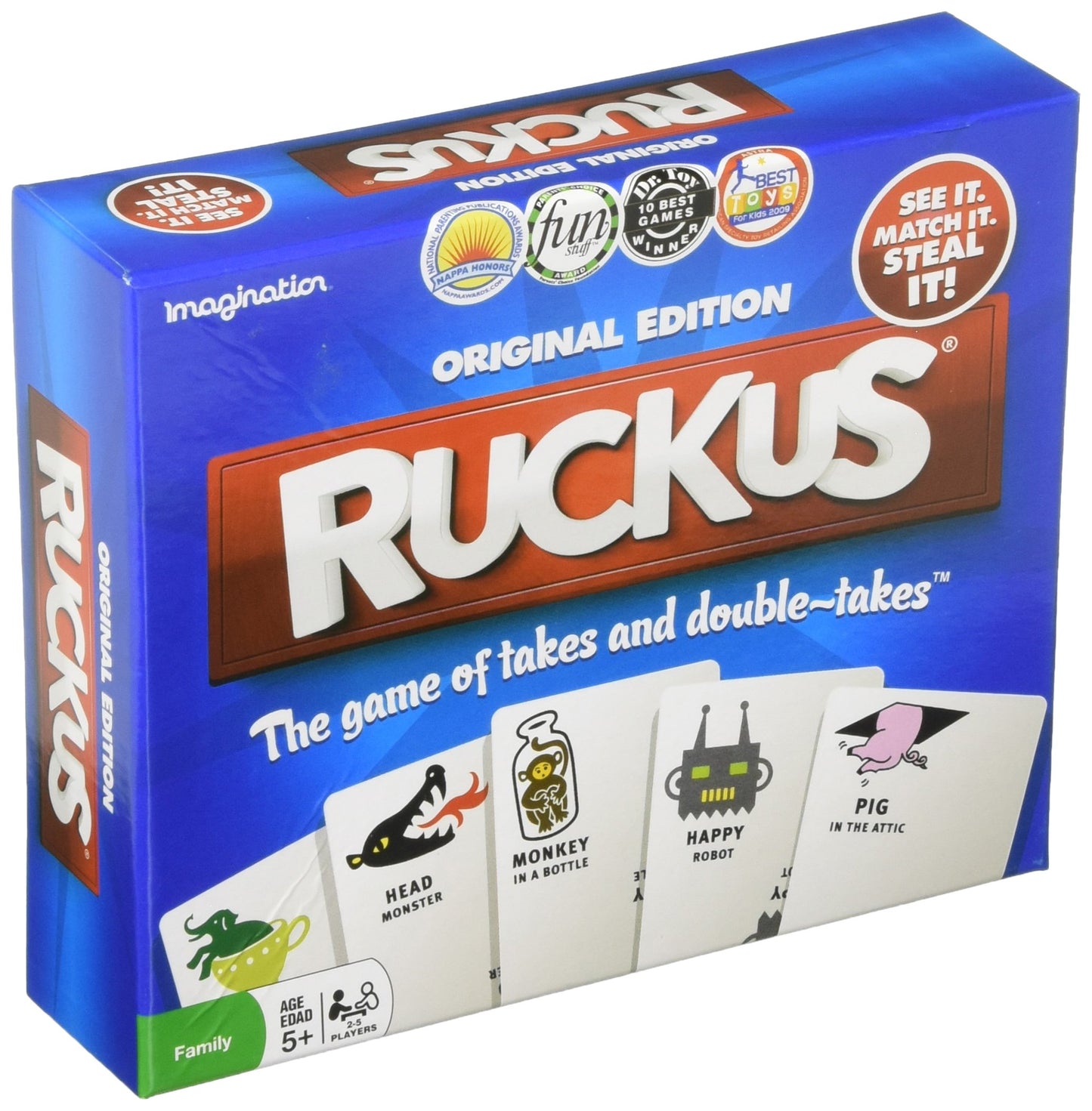 Imagination Gaming Ruckus Original Edition Card Game - Fast-Paced, Medium Size, For 2-5 Players, Ages 5+