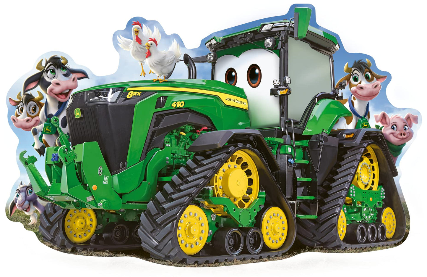 Ravensburger John Deere Tractor 24 Piece Shaped Floor Jigsaw Puzzle for Kids - 05172 - Every Piece is Unique  Pieces Fit Together Perfectly  36 x 24 inches (90 x 60 cm) When Complete.