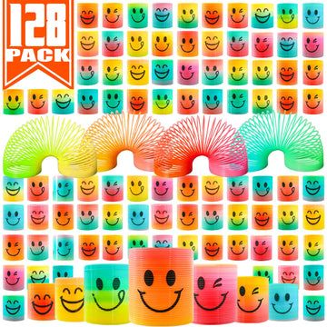 Cocurb 128 Pcs Mini Spring Party Favors For Kids 4-8,Fun Goodie Bag Stuffers For Birthdays, Classroom Prizes, And Small Toys Gif