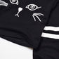 Leather Pullover Hoodie For Teen Girls Long Sleeve Crop Cat Sweatershirt 8T 9T