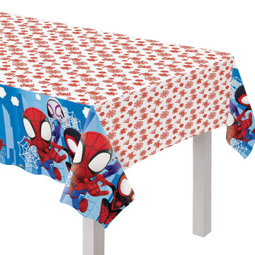 Amscan Spidey & Friends Plastic Party Table Cover - 54 x 96 | Multi-Color | Pack of 1