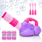 Artcreativity Bubble Leaf Blower, Bubble Machine Outside Outdoor Toys For Toddlers 1-3, Summer Toys For Girls, For Kids, Preschool, First Birthday Gifts For Girls & Boys, Pink & Purple